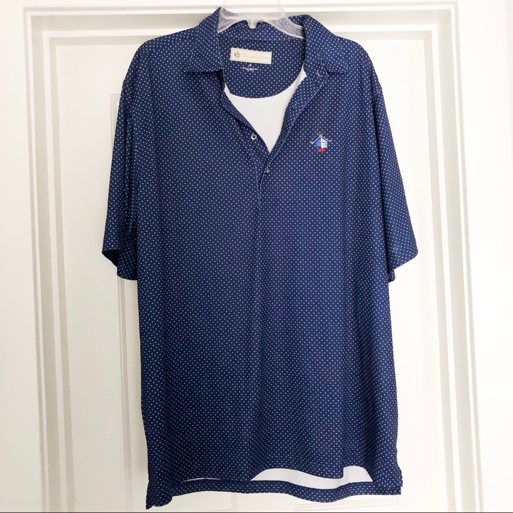 DONALD ROSS Performance Polo Polka Dot XL